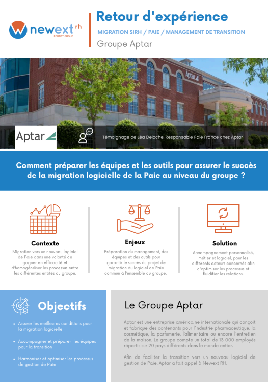 Témoignage Groupe Aptar - Comment préparer les équipes et les outils pour assurer le succès de la migration logicielle de la Paie au niveau du groupe ?