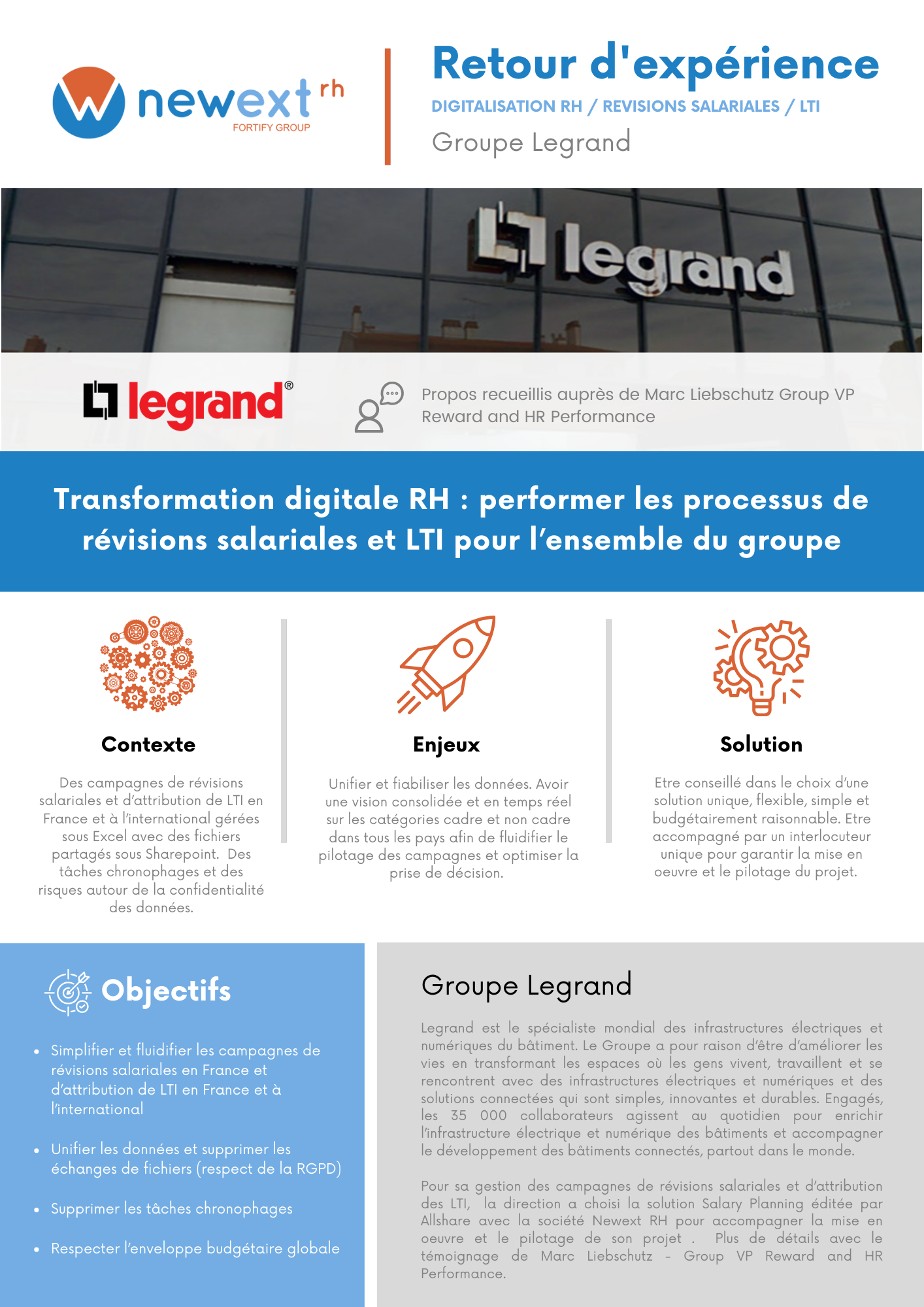 Témoignage Legrand : Performer les processus de révisions salariales et LTI pour l’ensemble du groupe